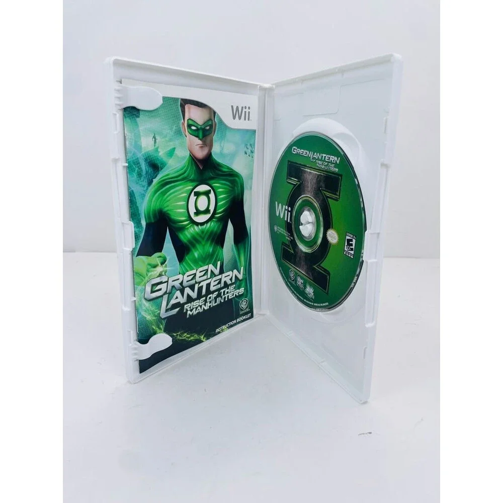 Green Lantern: Rise of the Manhunters (Nintendo Wii, 2011) Complete W/ Manual